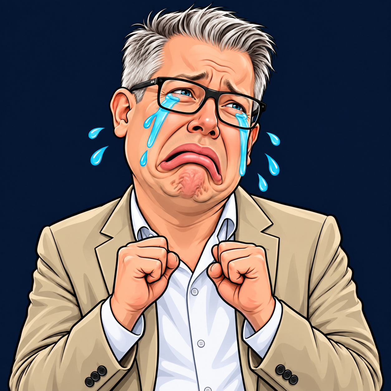 Satirische Comic-Karikatur von Frank Thelen