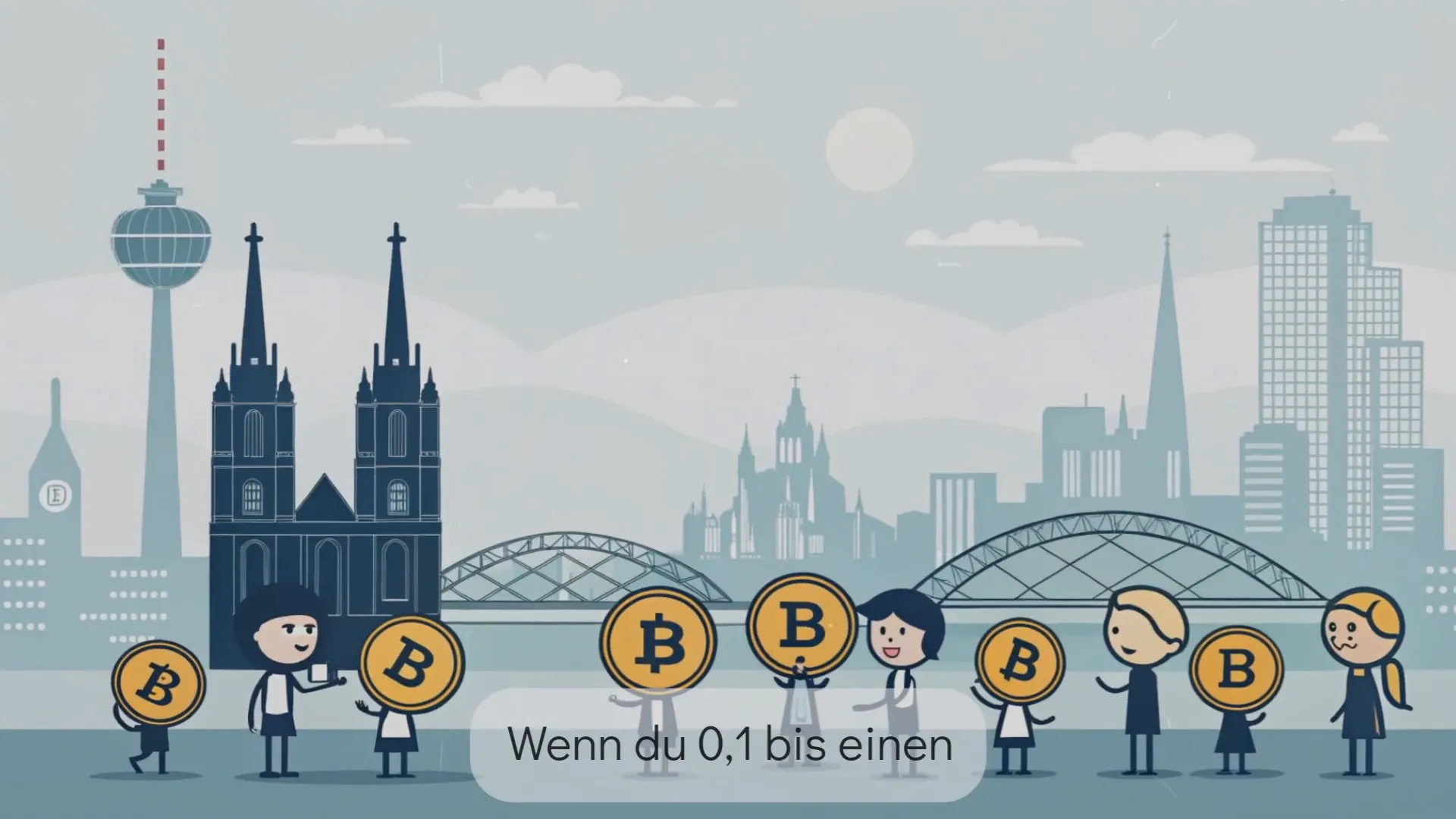 Bitcoin Besitz visualisiert als Einwohnerzahl in deutschen Städten