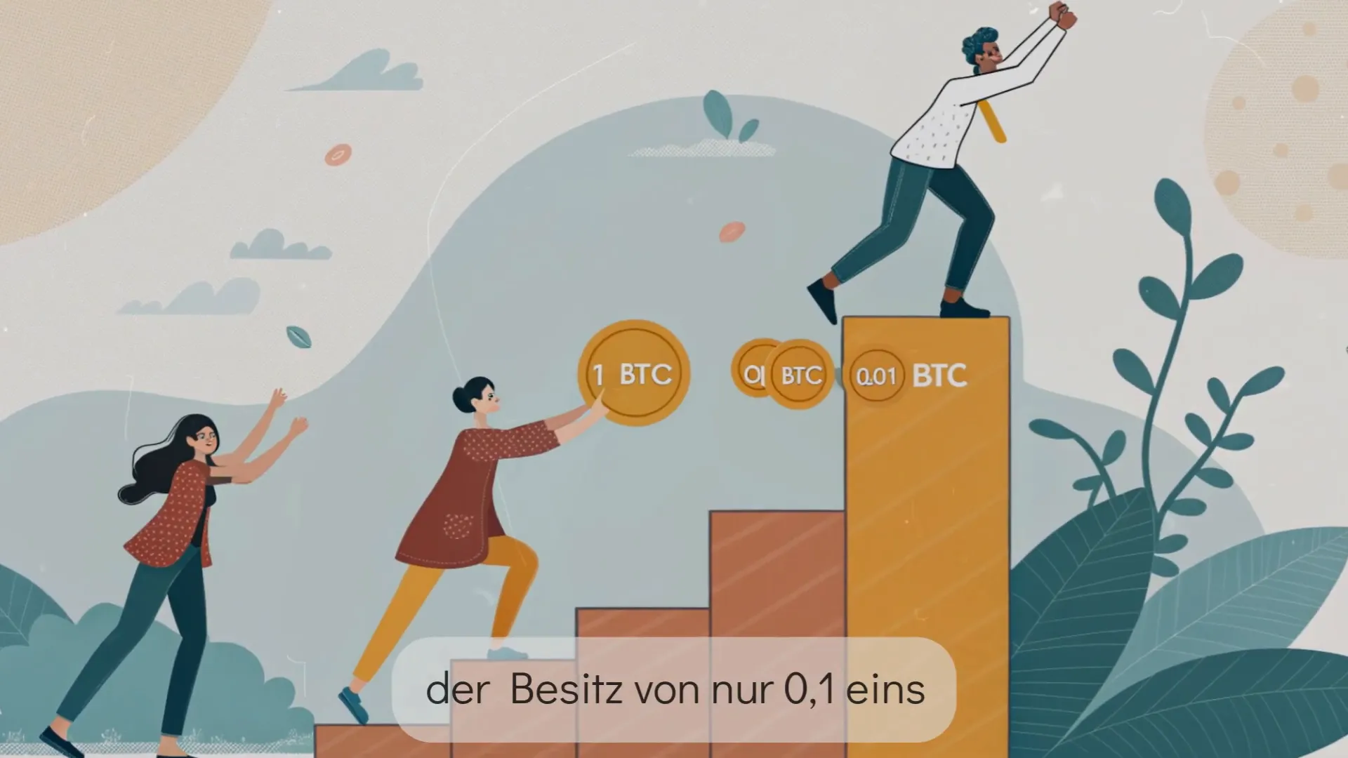 Bitcoin als seltenes digitales Gut visualisiert