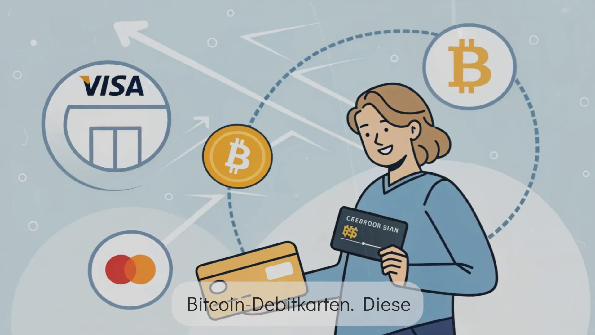 Bitcoin Debitkarte im Einsatz
