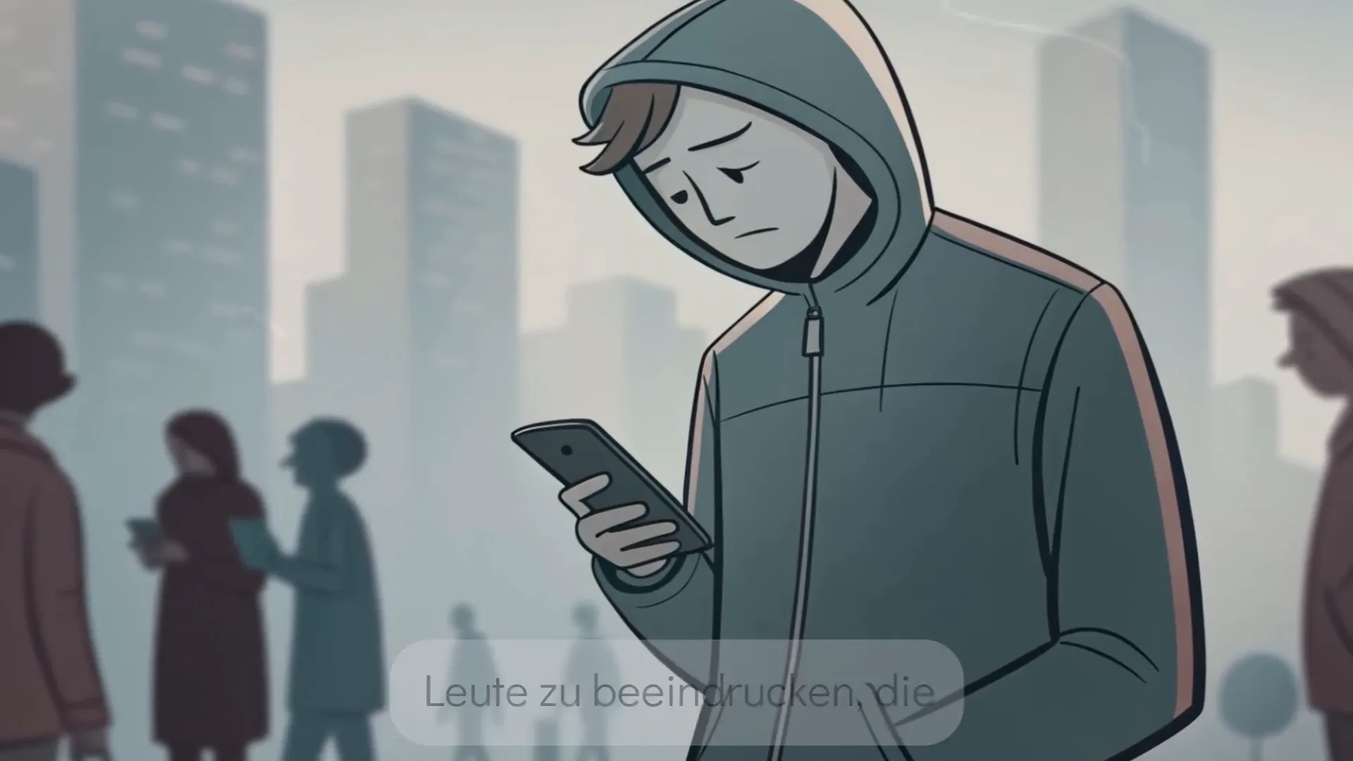 Wohlstandstheater: Auto vor dem Haus