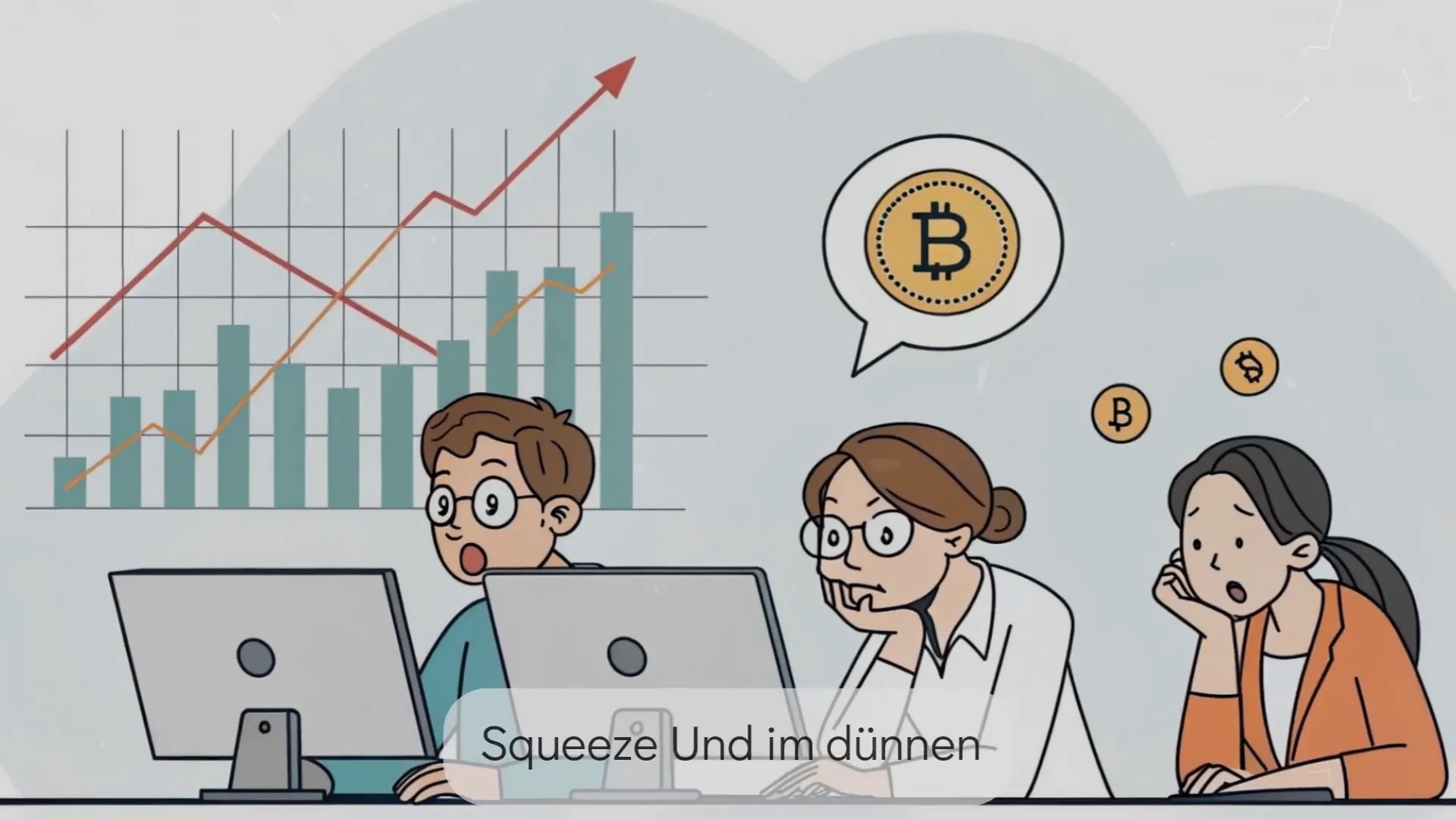 Orderbuch-Visualisierung: Short-Positionen unter Druck