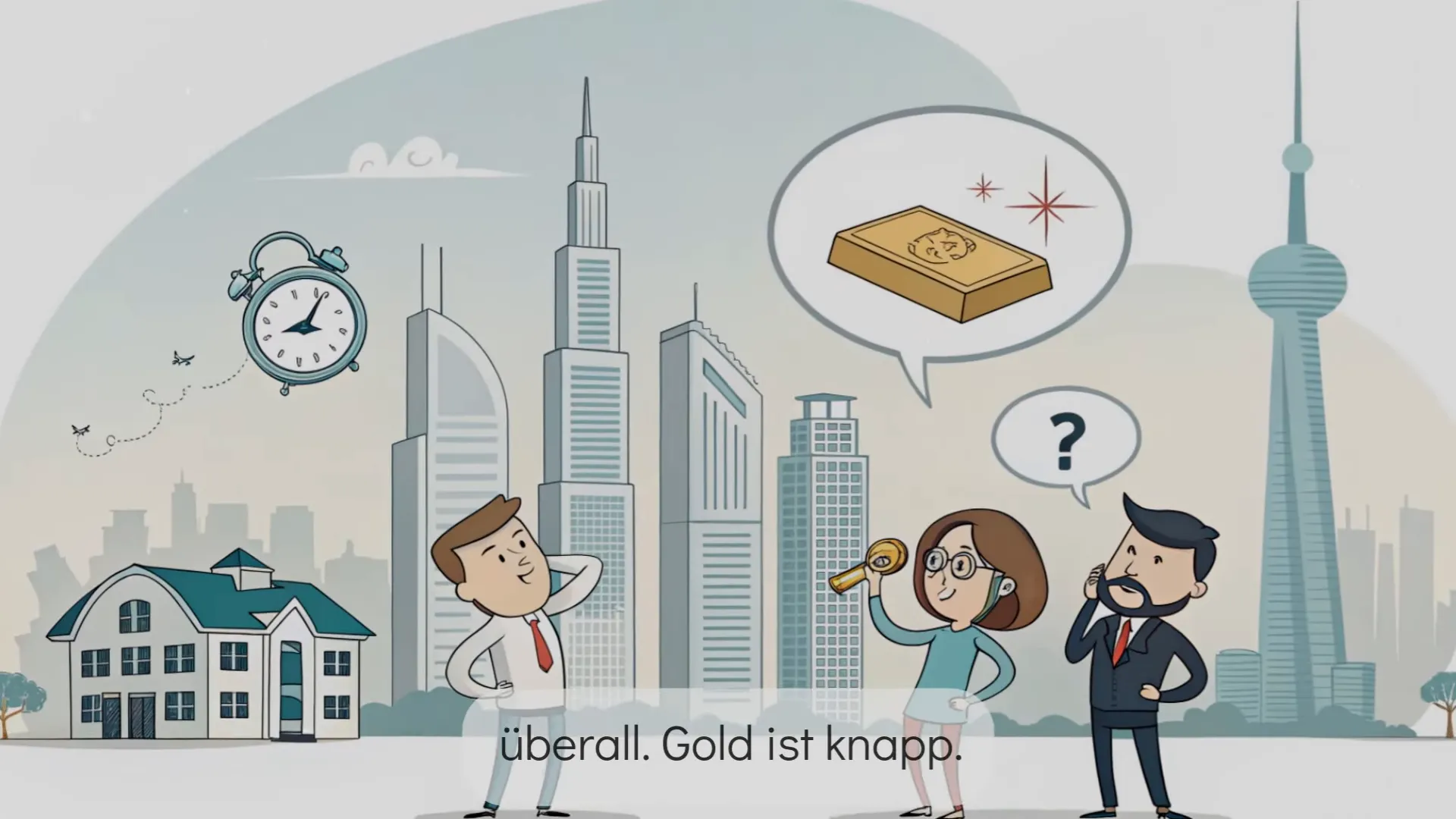 Erklärung des Knappheitsbegriffs mit Beispielen Diamant, Immobilien, Gold