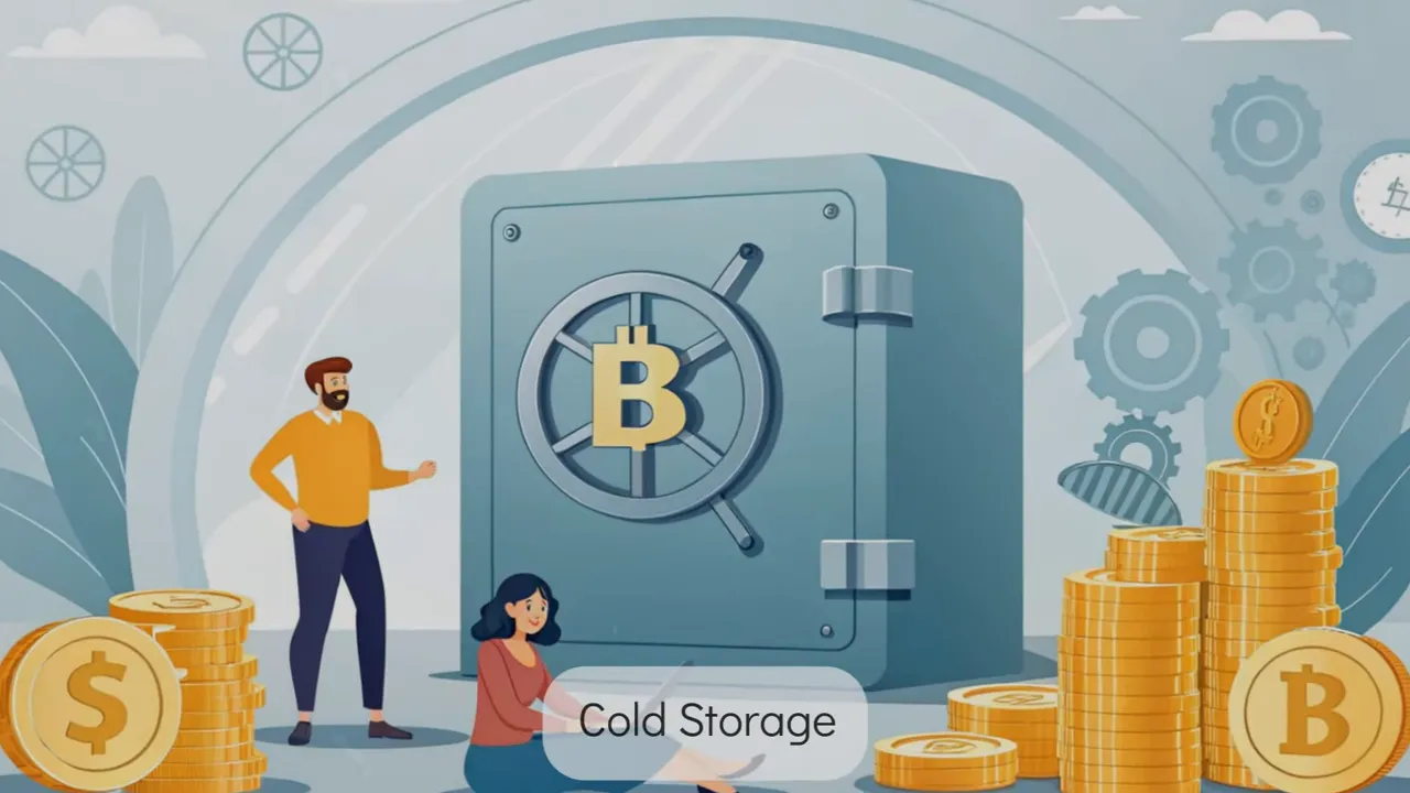 Screenshot: Fluss von Coins von Exchanges in Cold Storage