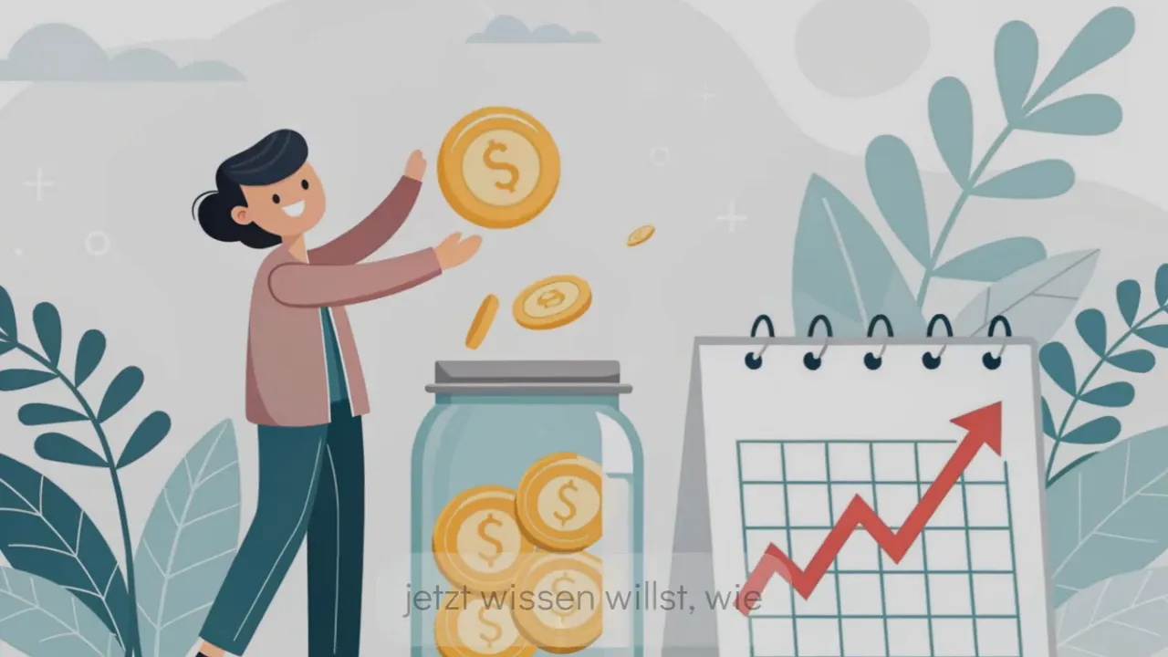 Call-to-Action: 'Mach deinen Plan, richte einen Sparplan ein' visual