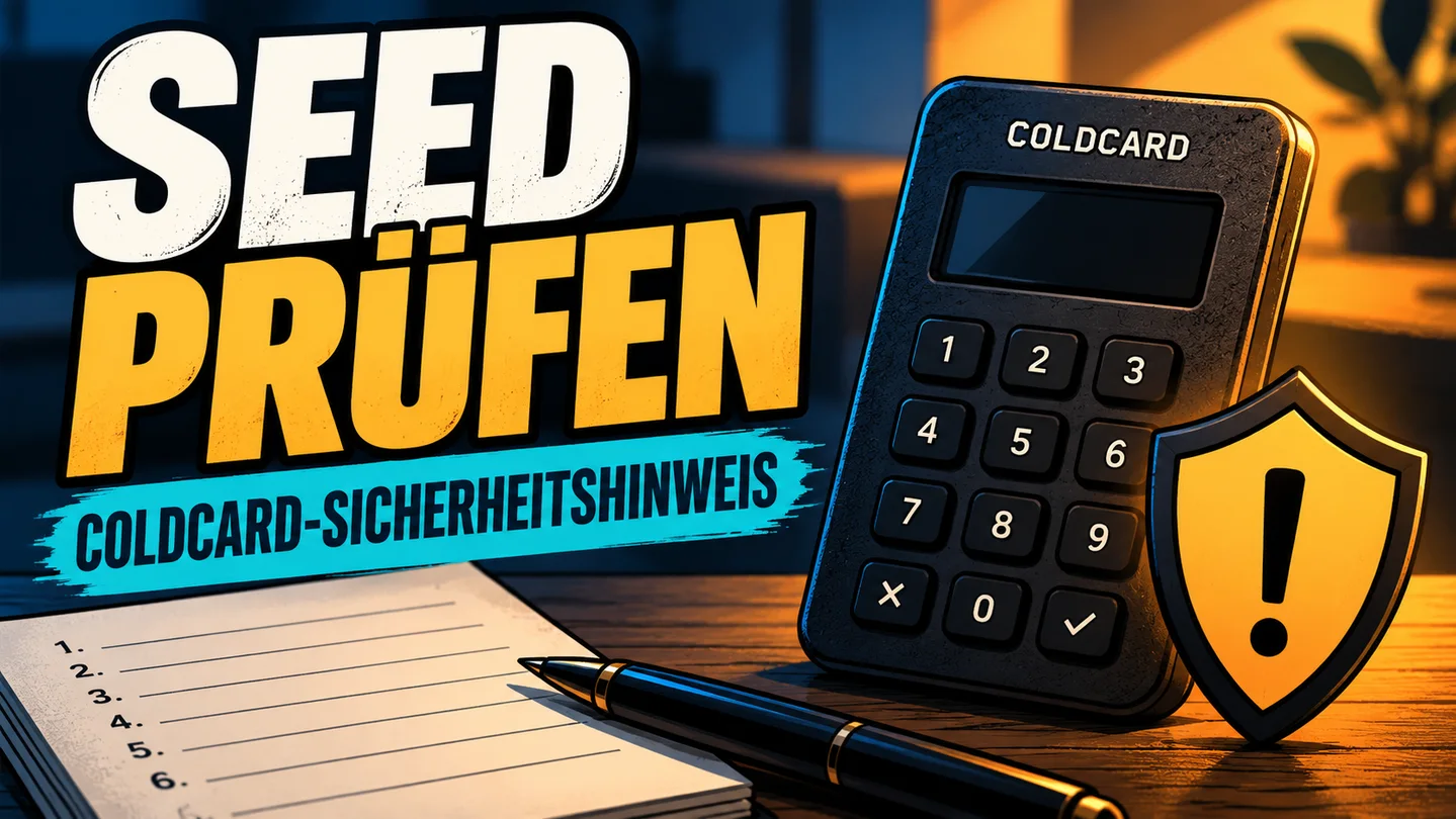 Coldcard Seed-Schwachstelle – betroffene Versionen und sichere Migration