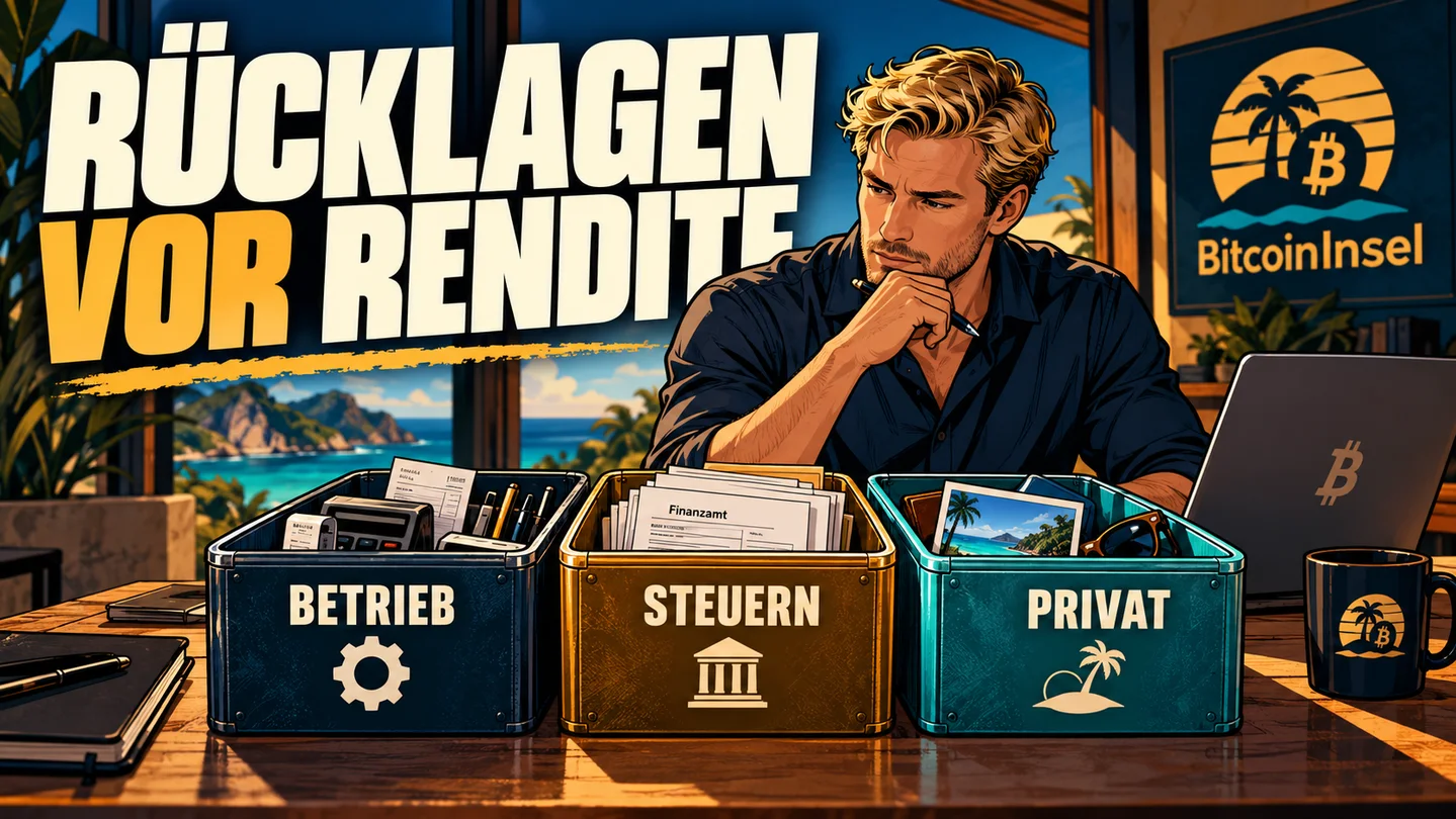 Bitcoin und Selbstständigkeit – Rücklagen vor Rendite