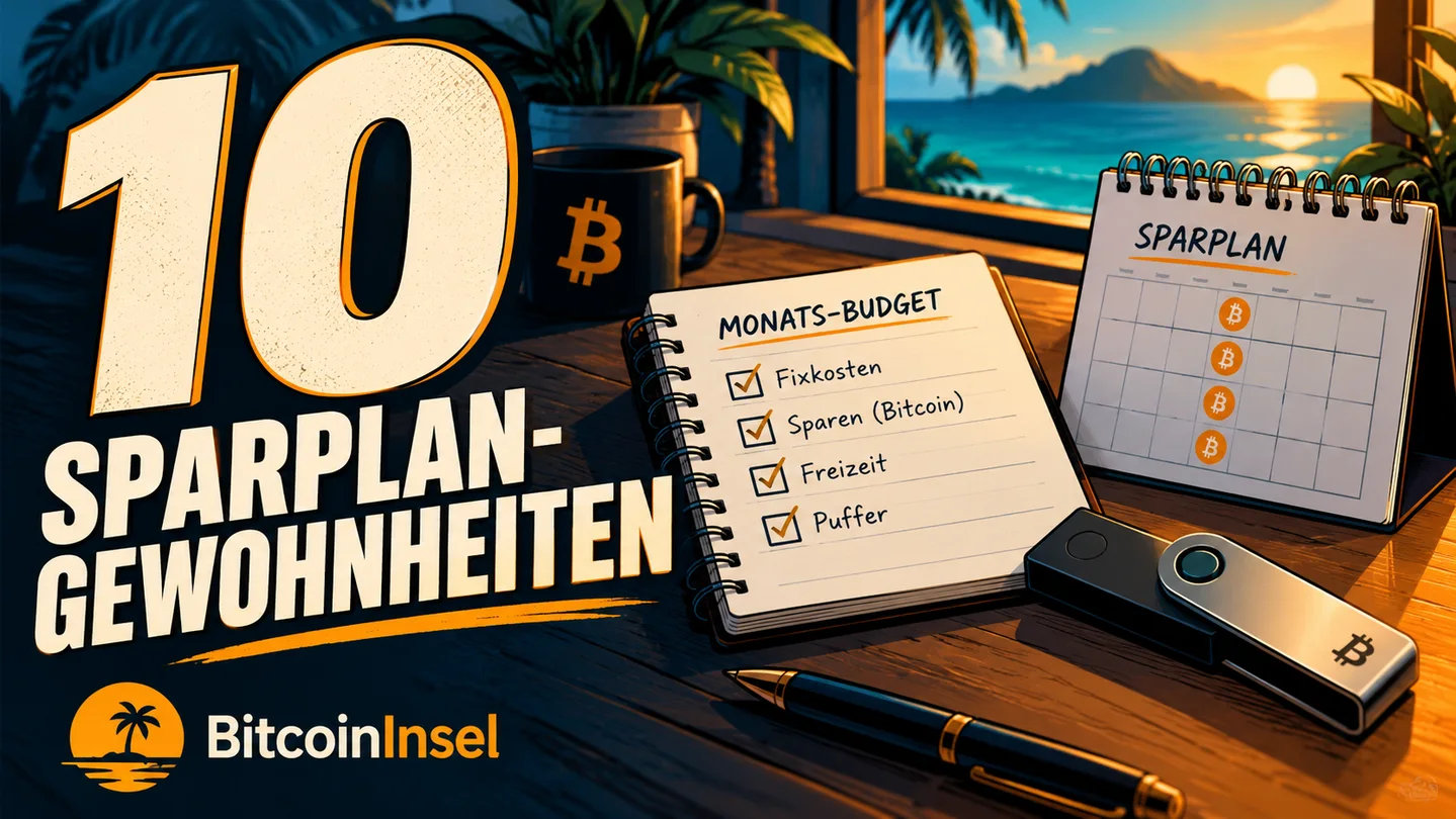 10 Gewohnheiten für einen bewussten Bitcoin-Sparplan