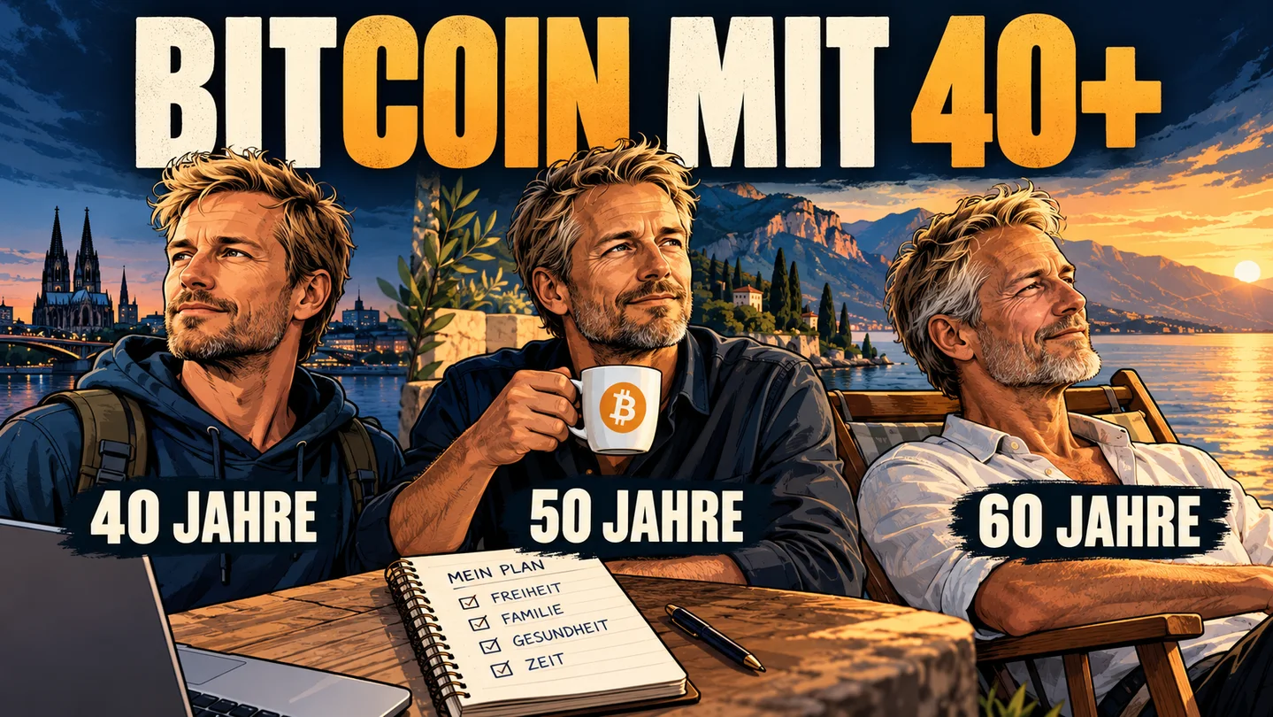 Bitcoin mit 40, 50 oder 60 Jahren – worauf es beim Einstieg ankommt