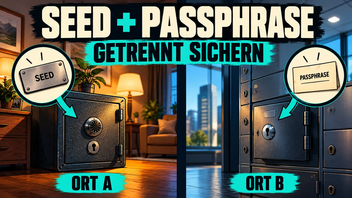 Bitcoin-Passphrase – zusätzliche Wallet sicher einrichten und sichern